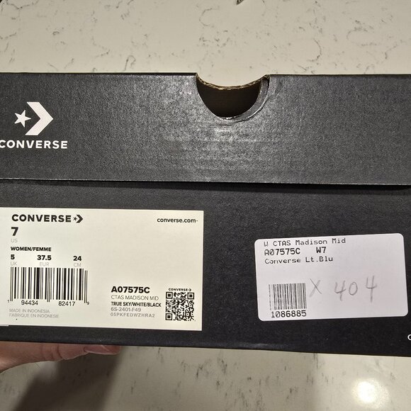 Brand New Converse Chuck Taylor All Star Madison Mid Blue Women's Size 7 NEW - Picture 7 of 10
